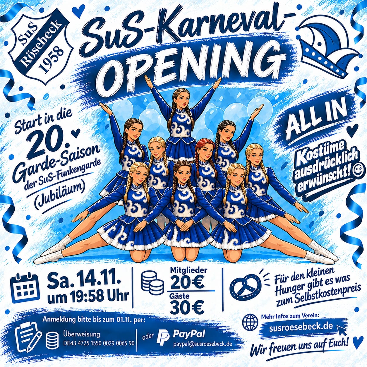 14.11.2026: SuS-Karneval-Opening