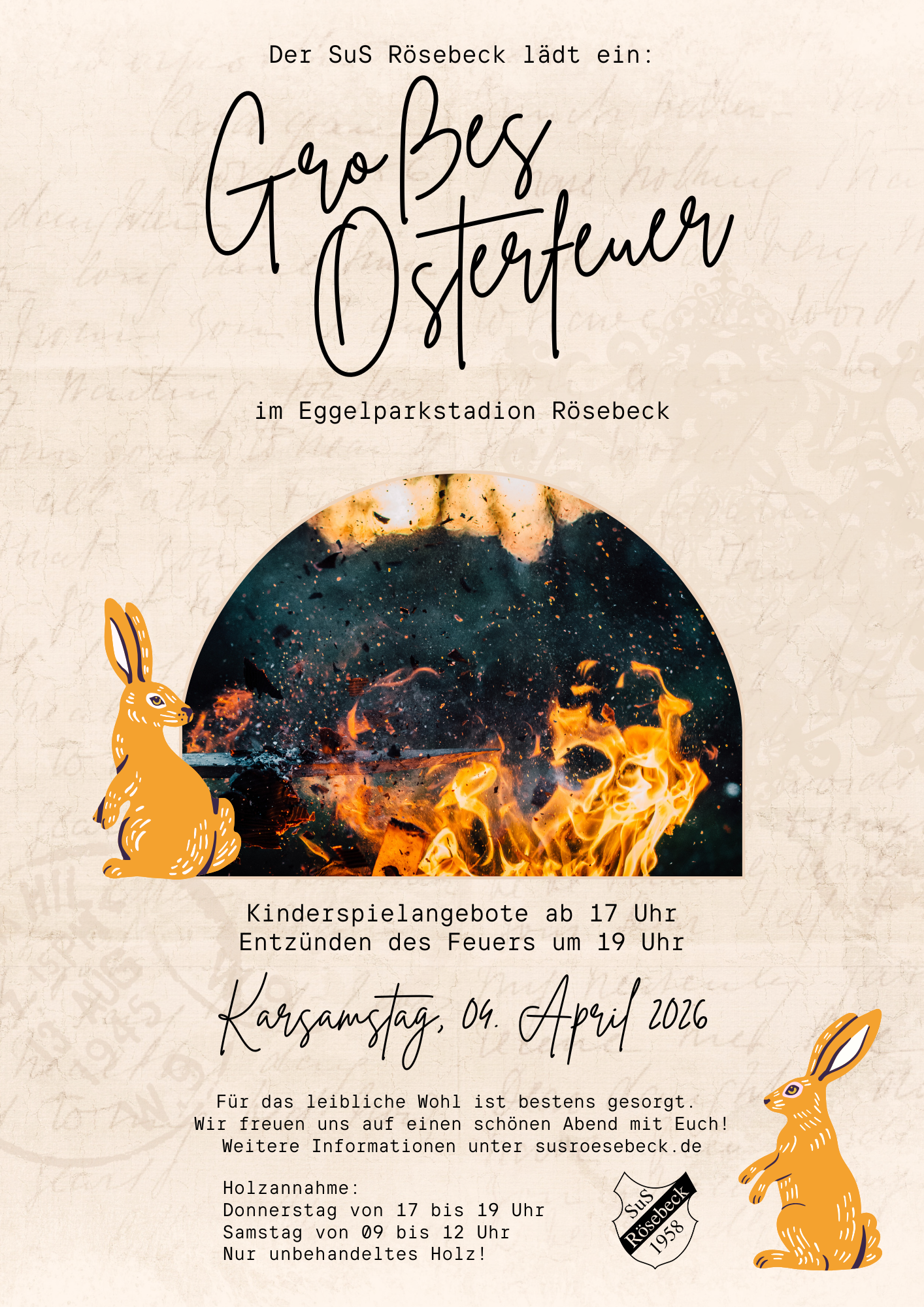 04.04.2026: Osterfeuer am Karsamstag